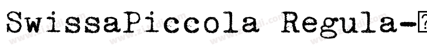 SwissaPiccola Regula字体转换